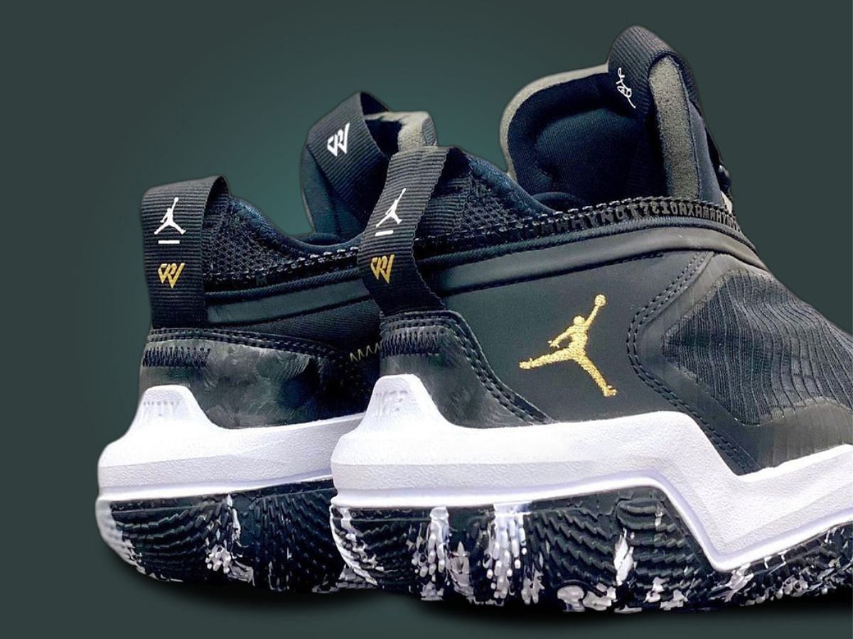 Here's a detailed view of the heel counters (Image via Instagram/@kicksdong)